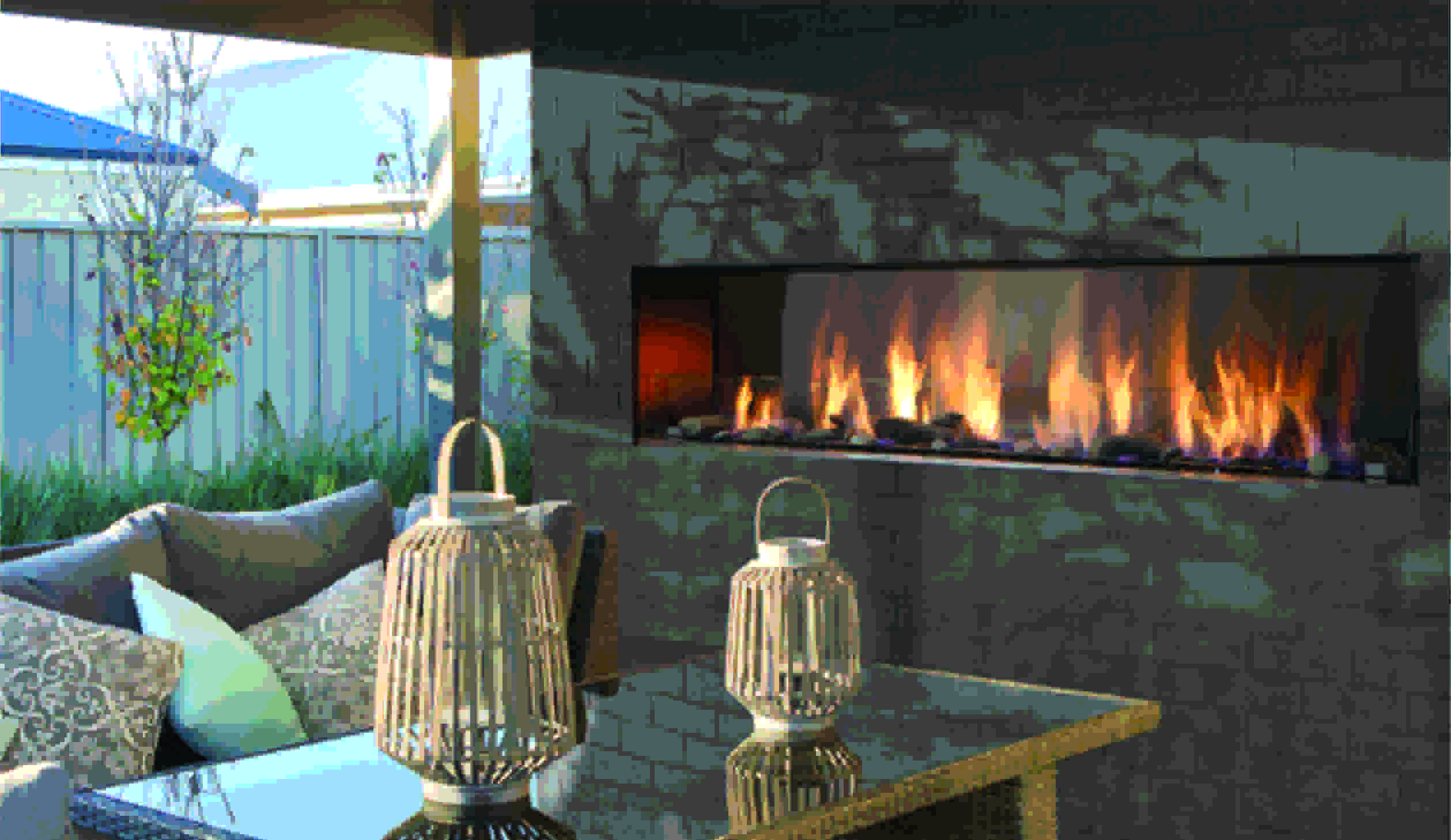 Barbara Jean - Outdoor Linear Fireplaces
